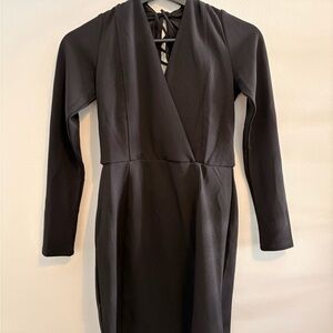 H&M Black Long Sleeve Dress